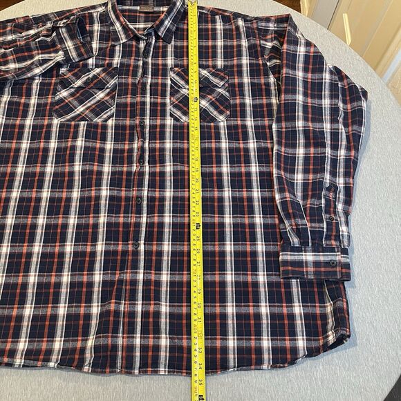 Great Northwest Flannel Shirt Heavy Cotton Plaid Long Sleeve Mens 3XLT Tall - Picture 4 of 10